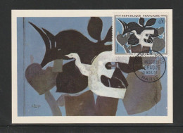 " LE MESSAGER De G. BRAQUE " Sur Carte Maximum De 1961. Editions Hazan. N° YT 1319. Voir Les 2 Scans  CM à Saisir !!! - Sonstige & Ohne Zuordnung