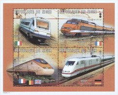 Niger 1997, Train In Europe, 4val In BF - Trains