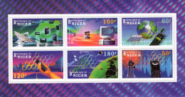 Niger 1997, Telecom, Telephone, Computer, Satellite, BF - Informatik