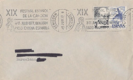 SPAIN. POSTMARK. SPANISH SONG FESTIVAL. BENIDORM. 1977 - Otros & Sin Clasificación