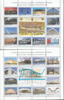SPANIEN  3036-3059, 2 Zd-bogen (4x4), Postfrisch **, EXPO '92 Sevilla, 1992 - Unused Stamps