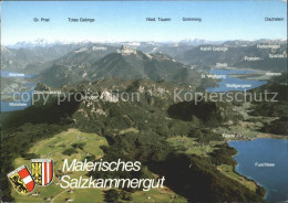 71928531 Fuschlsee Panoramakarte Dachstein Fuschl Wolfgangsee Mondsee Gr Priel   - Sonstige & Ohne Zuordnung