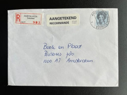 NETHERLANDS 1988 REGISTERED LETTER AMSTELVEEN PARLEVINKER TO AMSTERDAM 28-09-1988 NEDERLAND AANGETEKEND - Covers & Documents