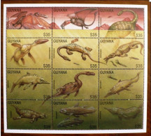 Guyana - 1996 - Prehistorics - Yv 4013/24 - Prehistorics