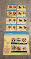 PAPUA NEW GUINEA MUSHROOMS FUNGI IN BLOCKS OF FOUR &BLOCK MNH - Papua Nuova Guinea