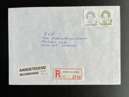 NETHERLANDS 1995 REGISTERED LETTER KRIMPEN AAN DEN IJSSEL TO UTRECHT 06-08-1995 NEDERLAND AANGETEKEND - Briefe U. Dokumente