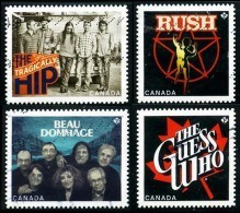 Canada (Scott No.2656-59 - Groupes Canadiens / The Guess Who / Canadian Bands) (o) Adhesif (4) - Gebruikt