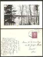 A45 735 Canada Photo Lac Arbres Trees Lake Circulé 1956 - Peterborough