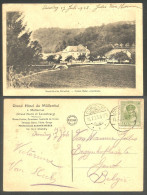 A45 718 Luxembourg Grand Hotel Mullerthal Schank Weber Propriétaire Circulé 1923 - Muellerthal