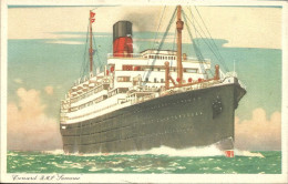 A45 671 CP Cunard R.M.S. SAMARIA Signed Unused/neuve - Paquebots