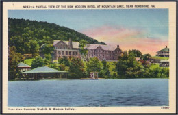 A45 583 PC Mountain Lake Hotel Near Pembroke Unused - Andere & Zonder Classificatie