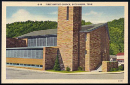 A45 533 PC First Baptist Church Gatlinburg Unused - Sonstige & Ohne Zuordnung