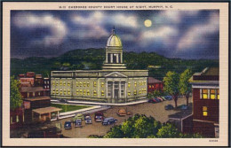 A45 510 PC Cherokee County Court House At Night Murphy Unused - Andere & Zonder Classificatie