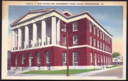 A45 501 PC USA Post Office And Government Court House Harrisonburg Unused - Autres & Non Classés
