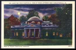 A45 462 PC View Of Monticello Near Charlottesville Unused - Other & Unclassified