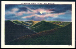 A45 452 PC Moonlight Scene In The Great Smoky Mountains Unused - Other & Unclassified