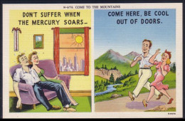 A45 398 PC Humour Don't Suffer When The Mercury Soars... Unused - Koppels