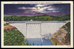 A45 315 PC Hiwassee Dam And Power House At Night Unused - Sonstige & Ohne Zuordnung