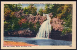 A45 277 PC Waterfall Riverside Near Buena Vista Unused - Sonstige & Ohne Zuordnung