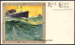 A45 221 CP Red Star Line S.S. ZEELAND Unused/neuve - Steamers