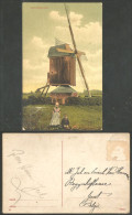 A45 763 Nederland Zuid-Beveland Moulin Vent Windmill Windmuhle Molino Animée Circulée 1923 - Autres & Non Classés