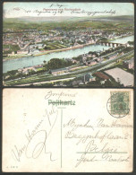 A45 766 Allemagne Trier Panorama MarienSaule Envoyée 1908 à Gand Pont Brucke Bridge Circulée - Trier