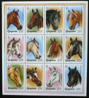 Guyana - 1995 - Horses - Yv 3732/43 - Paarden