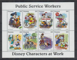 Guyana - 1994 - Disney: Public Service Workers - Yv 3653/60 - Disney