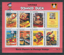 Guyana - 1994 - Disney: Donald Duck, Movie Posters #5 - Mi 5711/17 - Disney