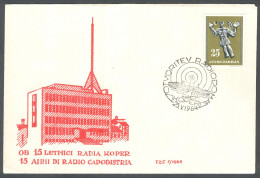 .Yugoslavia, 1964-05-25, Slovenia, Koper, Radio Capodistria, Special Postmark & Cover - Autres & Non Classés