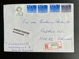 NETHERLANDS 1994 REGISTERED LETTER NIJVERDAL (NIJVELDAL) TEESSELINKSHOF TO UTRECHT 26-09-1994 NEDERLAND AANGETEKEND - Covers & Documents