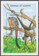 Guyana - 1992 - Mammals: Nigth Monkeys - Yv Bf 100 - Monkeys
