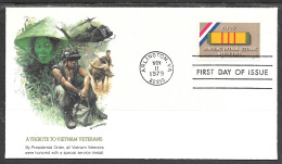 USA FDC Fleetwood Cachet, 1979 Vietnam Veterans - 1971-1980