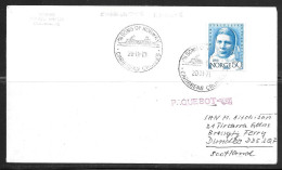 1971 Paquebot Cover, Norway Stamp Used In Charlotte Amalie, Virgin Islands - Covers & Documents