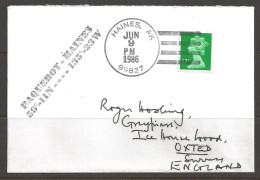 1986 Paquebot Cover, British Stamp Used In Haines, Alaska (Jun 9) - Covers & Documents