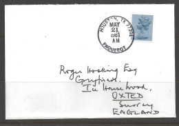 1981 Paquebot Cover, British Stamp Used In Houston Texas (May 21) - Storia Postale