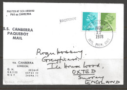 1978 Paquebot Cover, British Stamps Used In New Orleans, Louisiana (Nov 17) - Cartas & Documentos