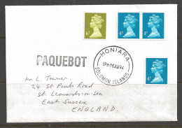 1994 Paquebot Cover, British Stamps Used In Honiara, Soloman Islands (16 Aug) - Solomoneilanden (1978-...)
