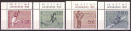 Yugoslavia 1976 - Olimpic Games, Montreal - Mi 1656-1659 - MNH**VF - Ungebraucht