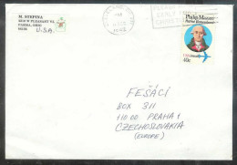1982 (11 Dec) 40 Cents Mazzei, Cleveland OH To Czechoslovakia - Storia Postale