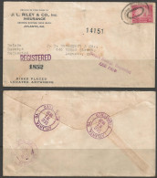 1931 Registered With 20 Cents Golden Gate, Atlanta (Dec 21) To Augusta (Dec.21) - Storia Postale