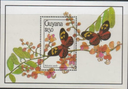Guyana - 1990 - Insects: Butterflies - Yv Bf 48 - Farfalle