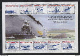 Guyana - 1991 - WW2: Pear Habor - Yv 2609/18 - 2. Weltkrieg