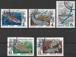 Russia 1966. Scott #3240-4 (U) Fish Resources Of Lake Baikal (Complete Set) - Oblitérés