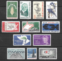 1963 Commemorative Year Set  12 Stamps, Mint Never Hinged - Ongebruikt