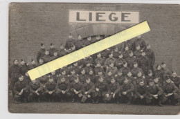 LIEGE  Liège Luik Luttich  Photo Carte Caserne? Militaria  Soldaten Soldats Militaires - Luik
