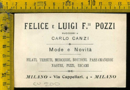 Milano Città  Felice E Luigi  F.lli Pozzi - Mode E Novità - Via Cappellari , 4 MI - Milano (Mailand)