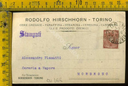 Torino  Rodolfo Hirschhorn - Cere, Paraffina, Stearina, Ceresina, Carnauba, Oli E Prodotti Chimici - Andere & Zonder Classificatie