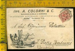 Milano Città  Ing. A. Colorni  & C.  - Macchine Agricole E Industriali  - Via Palermo 8-10  MI  (piega) - Milano (Milan)