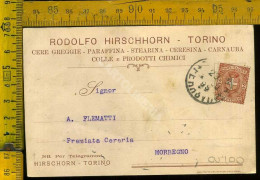 Torino  Rodolfo Hirschhorn - Cere Greggie, Paraffina, Stearina, Ceresina, Carnauba Colle E Prodotti Chimici - Other & Unclassified